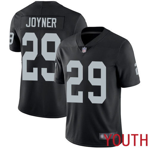 Oakland Raiders Limited Black Youth Lamarcus Joyner Home Jersey NFL Football #29 Vapor Untouchable Jersey->women nfl jersey->Women Jersey